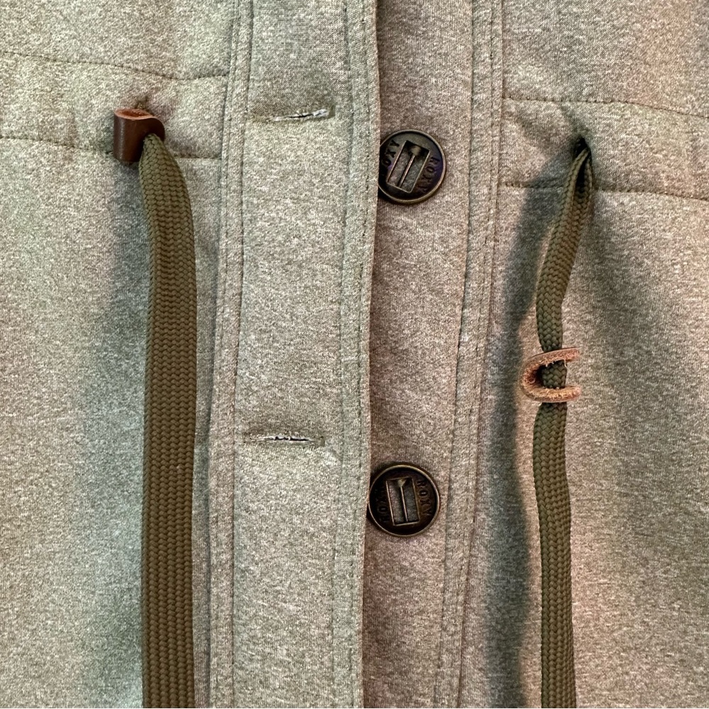 Roxy Light Olive Green Jacket With Drawstring Wai… - image 5